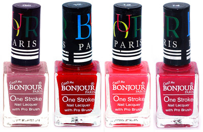 Bonjour Paris Ultra-long-wear formula High Shine Nail Polish 110 Mauve, Red, Pink, Pink(Pack of 4)
Bonjour Paris Ultra-long-wear formula High Shine Nail Polish 110 Mauve, Red, Pink, Pink(Pack of 4)