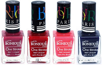 Bonjour Paris Ultra-long-wear formula High Shine Nail Polish 184 Mauve, Red, Light Pink, Blue(Pack of 4)
Bonjour Paris Ultra-long-wear formula High Shine Nail Polish 184 Mauve, Red, Light Pink, Blue(Pack of 4)