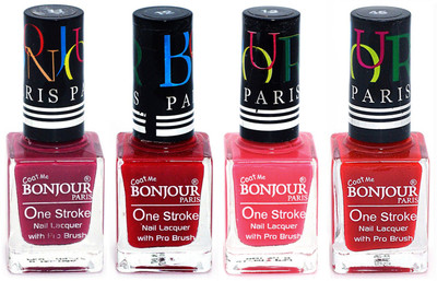 Bonjour Paris Ultra-long-wear formula High Shine Nail Polish 193 Mauve, Red, Light Pink, Red(Pack of 4)
Bonjour Paris Ultra-long-wear formula High Shine Nail Polish 193 Mauve, Red, Light Pink, Red(Pack of 4)