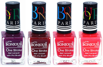 Bonjour Paris Ultra-long-wear formula High Shine Nail Polish 31 Plum, Dark Red, Pink, Pink(Pack of 4)
Bonjour Paris Ultra-long-wear formula High Shine Nail Polish 31 Plum, Dark Red, Pink, Pink(Pack of 4)
