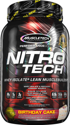 Muscletech Performance Series Nitrotech Whey Protein(907 g, Vanilla Birthday Cake)
Muscletech Performance Series Nitrotech Whey Protein(907 g, Vanilla Birthday Cake)