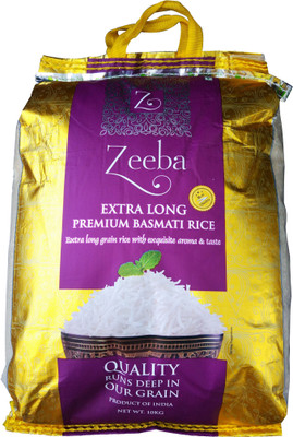 Zeeba Extra Long Premium Basmati Rice 10 Kgs Basmati Rice (Long Grain)(10 kg)