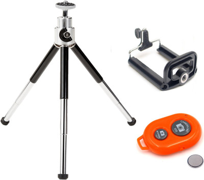 ReTrack Adjustable Mini Mobile Phone Camera Stand With Bracket and Bluetooth Shutter Tripod(Black, Orange, Supports Up to 500 g)
ReTrack Adjustable Mini Mobile Phone Camera Stand With Bracket and Bluetooth Shutter Tripod(Black, Orange, Supports Up to 500 g)