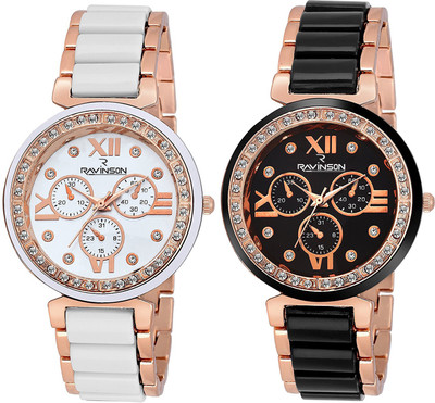 Ravinson R2601RWB0201 New Designer Rose Gold ceramic Chain Analog Ladies Combo Watch - For Girls
Ravinson R2601RWB0201 New Designer Rose Gold ceramic Chain Analog Ladies Combo Watch - For Girls