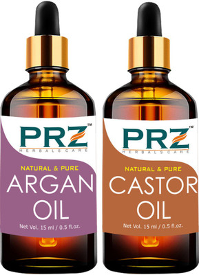 PRZ Combo of Argan Cold Pressed Carrier oil and Castor Carrier oil ( Each 15ml )(15 ml)
PRZ Combo of Argan Cold Pressed Carrier oil and Castor Carrier oil ( Each 15ml )(15 ml)