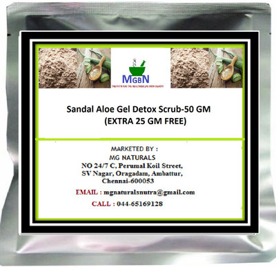 MGBN Sandal Aloe Gel Detox Scrub-50 GM(50 g)