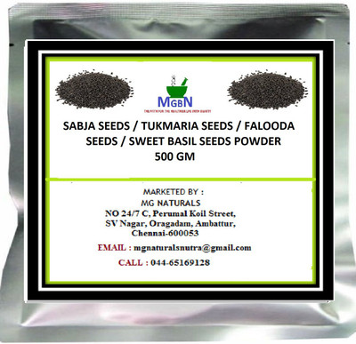 MGBN SABJA SEEDS / TUKMARIA SEEDS / FALOODA SEEDS / SWEET BASIL SEEDS POWDER (500 g)(500 g)
MGBN SABJA SEEDS / TUKMARIA SEEDS / FALOODA SEEDS / SWEET BASIL SEEDS POWDER (500 g)(500 g)