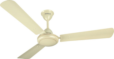 Havells 1200 MM FAN SS-390 MET. PEARL IVORY 3 Blade Ceiling Fan(Pearl Ivory-Gold, Pack of 1)