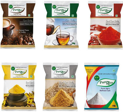 Pure Agro Spices Combo Pack of 6 Combo(6)