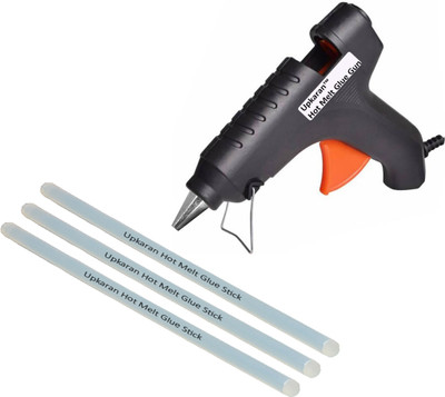 Upkaran 40 Watts Makson High Quality 220V Electronic Black Glue gun GG40W (Made in Taiwan) with 3 hot glue sticks For Furniture, Decorations & Bonding Artificial Flowers High-Tech Professional Electronic Standard Temperature Corded Glue Gun(11 mm)
Upkaran 40 Watts Makson High Quality 220V Electronic Black Glue gun GG40W (Made in Taiwan) with 3 hot glue sticks For Furniture, Decorations & Bonding Artificial Flowers High-Tech Professional Electronic Standard Temperature Corded Glue Gun(11 mm)