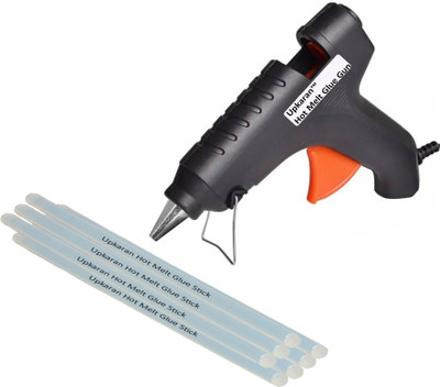 Upkaran 40 Watts Makson High Quality 220V Electronic Black Glue gun GG40W (Made in Taiwan) with 7 hot glue sticks For Furniture, Decorations & Bonding Artificial Flowers High-Tech Professional Electronic Standard Temperature Corded Glue Gun(11 mm)
Upkaran 40 Watts Makson High Quality 220V Electronic Black Glue gun GG40W (Made in Taiwan) with 7 hot glue sticks For Furniture, Decorations & Bonding Artificial Flowers High-Tech Professional Electronic Standard Temperature Corded Glue Gun(11 mm)