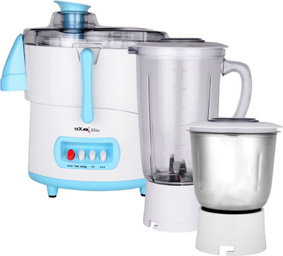 Texan TJMG-11 500 W Juicer Mixer Grinder(White, 2 Jars)