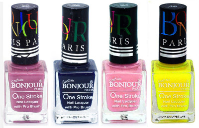 Bonjour Paris Nail Lacquer Super Stay Light Purple, Blue, Babby Pink, Yellow(Pack of 4)
Bonjour Paris Nail Lacquer Super Stay Light Purple, Blue, Babby Pink, Yellow(Pack of 4)