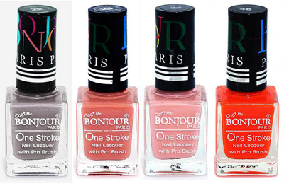 Bonjour Paris Nail Lacquer Super Stay Light Gray, Nude, Nude, Neon Orange(Pack of 4)
Bonjour Paris Nail Lacquer Super Stay Light Gray, Nude, Nude, Neon Orange(Pack of 4)
