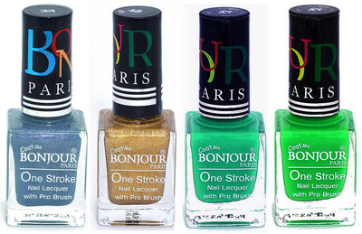 Bonjour Paris Nail Lacquer Super Stay Sky Blue, Golden, Green, Neon Green(Pack of 4)
Bonjour Paris Nail Lacquer Super Stay Sky Blue, Golden, Green, Neon Green(Pack of 4)