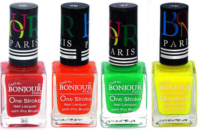 Bonjour Paris Nail Lacquer Super Stay Red, Neon Orange, Neon Green, Yellow(Pack of 4)
Bonjour Paris Nail Lacquer Super Stay Red, Neon Orange, Neon Green, Yellow(Pack of 4)