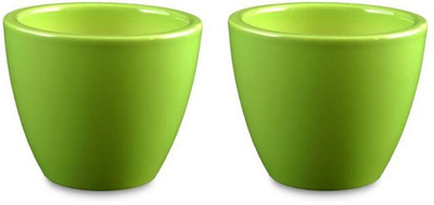 Yellow Table Combo of 2 Mini Ceramic Flower Pot in Bright Green, (Height 3 inch); Pot for Living Room / Table Top / Indoor Plants / Artificial Flowers / Garden D�cor Plant Container Set (Pack of 2, Ceramic) Plant Container Set(Pack of 2, Ceramic)
Yellow Table Combo of 2 Mini Ceramic Flower Pot in Bright Green, (Height 3 inch); Pot for Living Room / Table Top / Indoor Plants / Artificial Flowers / Garden D�cor Plant Container Set (Pack of 2, Ceramic) Plant Container Set(Pack of 2, Ceramic)