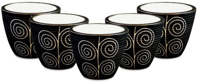 YELLOW TABLE Combo of 5 Mini Ceramic Flower Pot in Rangoli Black, (Height 3 inch); Pot for Living Room / Table Top / Indoor Plants / Artificial Flowers / Garden D�cor Plant Container Set (Pack of 5, Ceramic) Plant Container Set(Pack of 5, Ceramic)
YELLOW TABLE Combo of 5 Mini Ceramic Flower Pot in Rangoli Black, (Height 3 inch); Pot for Living Room / Table Top / Indoor Plants / Artificial Flowers / Garden D�cor Plant Container Set (Pack of 5, Ceramic) Plant Container Set(Pack of 5, Ceramic)