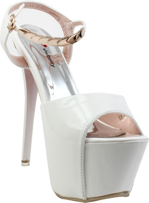 Shuberry Women White Heels