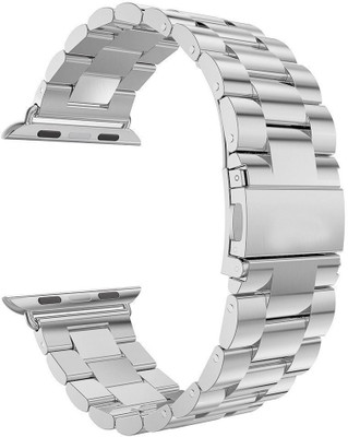 Memore Stainless Steel 3 Bead Strap with Durable Folding Clasp for Apple Watch Series 1, Series 2, Series 3/42mm Silver Smart Watch Strap(Silver)
Memore Stainless Steel 3 Bead Strap with Durable Folding Clasp for Apple Watch Series 1, Series 2, Series 3/42mm Silver Smart Watch Strap(Silver)