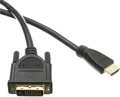 Microware TV-out Cable TV-out Cable HDMI Male to DVI Male, CL2 rated, 3 Feet (Black, For Computer, 0.9144 m)(Black, For Computer)
Microware TV-out Cable TV-out Cable HDMI Male to DVI Male, CL2 rated, 3 Feet (Black, For Computer, 0.9144 m)(Black, For Computer)