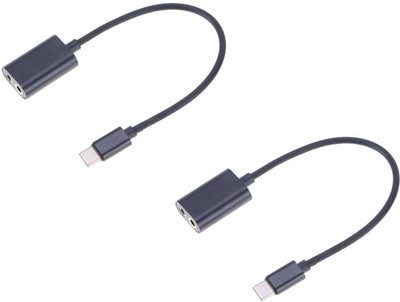 ReTrack SET OF 2PC 2Way METAL Type C Usb to 3.5mm Female Earphone USB Adapter(Black)
ReTrack SET OF 2PC 2Way METAL Type C Usb to 3.5mm Female Earphone USB Adapter(Black)