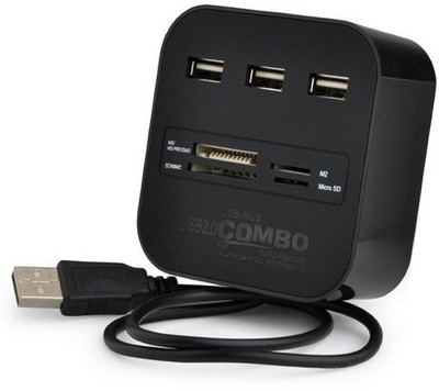 ReTrack 2.0 Combo Hub All In One with 3 ports for SD/MMC/M2/MS Multi Card Reader USB Adapter(Black)
ReTrack 2.0 Combo Hub All In One with 3 ports for SD/MMC/M2/MS Multi Card Reader USB Adapter(Black)