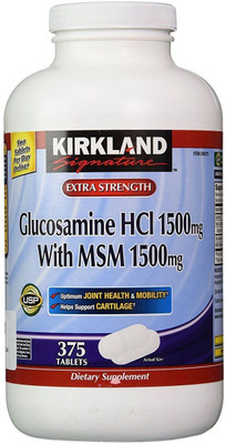 Kirkland Signature Extra Strength Glucosamine HCI 1500mg, With MSM 1500 mg(375 No)
Kirkland Signature Extra Strength Glucosamine HCI 1500mg, With MSM 1500 mg(375 No)