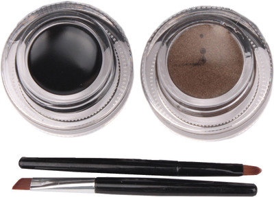 APK smudge proof long lasting Gel Eyeliner Black+Brown 6 g(Carbon Blk)