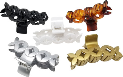Evolution Hair Clips, Claw Clips , Butterfly Clips, Large, Flower Clutcher Dark Romance Colors for Women / Girls, Pack of 5 Hair Claw(Multicolor)
Evolution Hair Clips, Claw Clips , Butterfly Clips, Large, Flower Clutcher Dark Romance Colors for Women / Girls, Pack of 5 Hair Claw(Multicolor)