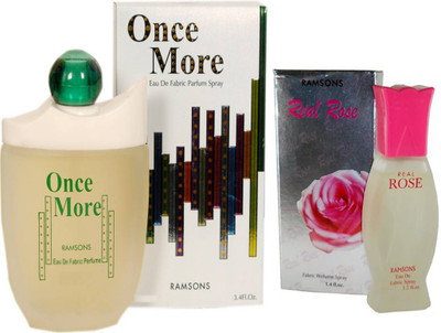 RAMSONS ONCE MORE PERFUME 100 ML+ REAL ROSE PERFUME 40 ML Eau de Parfum - 140 ml(For Men & Women)
RAMSONS ONCE MORE PERFUME 100 ML+ REAL ROSE PERFUME 40 ML Eau de Parfum - 140 ml(For Men & Women)