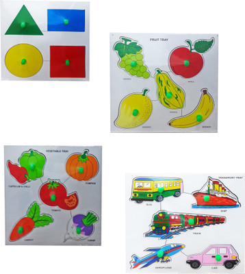 Awals Shapes, Fruits, Vegetables, Transport Educational Tray Combo with Knob(4 Pieces)
Awals Shapes, Fruits, Vegetables, Transport Educational Tray Combo with Knob(4 Pieces)