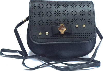 Urban Interia Women Casual Blue Leatherette Sling Bag