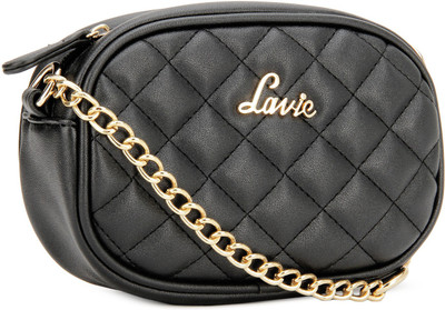 Lavie Girls Evening/Party Black PU Sling Bag