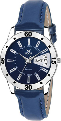 Fogg 3039-BL Day and Date Watch - For Men
