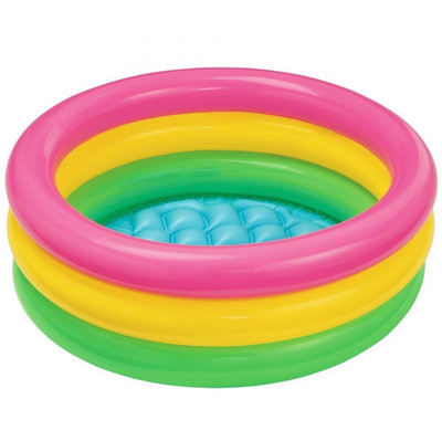 Zombi 2ft Kids Swimming Bath Tub(Pink, Green, Yellow), Green;pink;yellow
