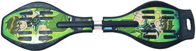 SAJ CASTERBOARD 9 inch x 34 inch Skateboard(Green, Pack of 1)