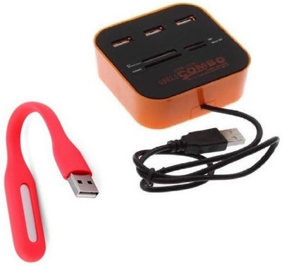 durReey Set of Multi connectivity USB Hub with Mini Flexible USB LED Light Lamp for Laptop Computer Keyboard Reading Notebook 7E USB Hub, Led Light(Orange, Red)
durReey Set of Multi connectivity USB Hub with Mini Flexible USB LED Light Lamp for Laptop Computer Keyboard Reading Notebook 7E USB Hub, Led Light(Orange, Red)