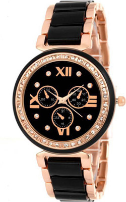 Swadesi Stuff Premium Quality Diamond Studded Black Dial Watch - For Women
Swadesi Stuff Premium Quality Diamond Studded Black Dial Watch - For Women
