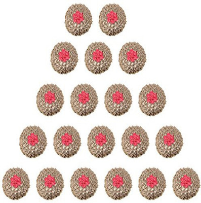 Fabric and Lace BT016e Metal, Fabric Buttons(Pack of 20)