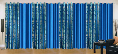 Ville Style 275 cm (9 ft) Polyester Long Door Curtain (Pack Of 8)(Floral, Aqua, Light Blue)
Ville Style 275 cm (9 ft) Polyester Long Door Curtain (Pack Of 8)(Floral, Aqua, Light Blue)