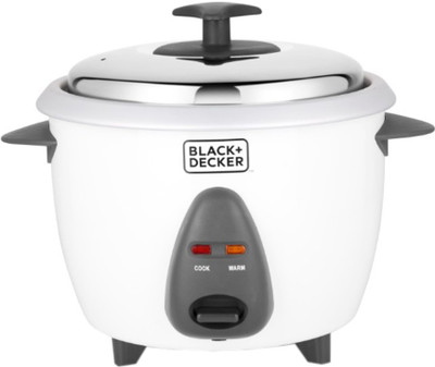 Black & Decker BXRC0101IN Electric Rice Cooker(1 L, White)