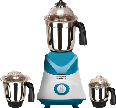 SilentPowerSunmeet MG18 TA 68 ( 1 Large Jar, 1 Medium Jar and 1 Chuntey Jar ) 750 W Mixer Grinder(Blue, White, 3 Jars)
SilentPowerSunmeet MG18 TA 68 ( 1 Large Jar, 1 Medium Jar and 1 Chuntey Jar ) 750 W Mixer Grinder(Blue, White, 3 Jars)