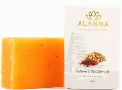 Alanna Naturally Beautiful Saffron and Sandalwood Soap(100 g)
