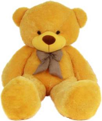 STJ SOFT TOYS 4 Feet Teddy Bear yellow color ( 122 cm ) - 122 cm(Yellow)