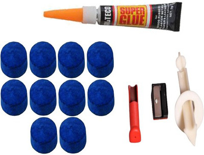 KBA COMBO OF 10 PCS CUE TIP IN 12MM+GLUE GEL+TIP MODIFIER KBAC88 Snooker Cue Stick(Microfibre)
KBA COMBO OF 10 PCS CUE TIP IN 12MM+GLUE GEL+TIP MODIFIER KBAC88 Snooker Cue Stick(Microfibre)