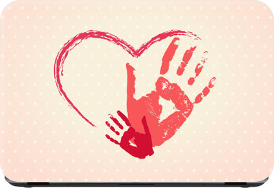 Flipkart SmartBuy love hearts 5 Premium LG Vinyl (matte) Laptop Decal 15.6