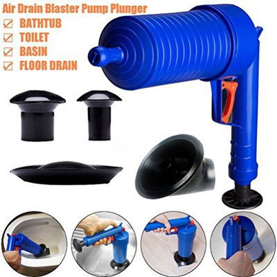 Inverlee High Pressure Air Drain Blaster Pump Plunger Sink Pipe Clog Remover 4 Suckers Practical Household Use (Blue)(Multicolor)
Inverlee High Pressure Air Drain Blaster Pump Plunger Sink Pipe Clog Remover 4 Suckers Practical Household Use (Blue)(Multicolor)