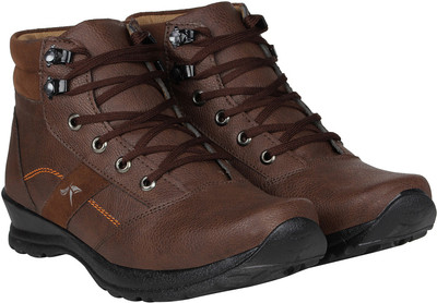 Kraasa Rocker Bottom Boots For Men(Brown