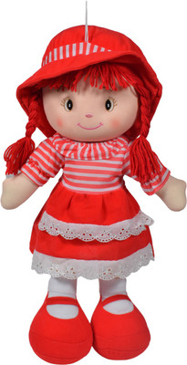 Ultra Cute Hugging Baby Doll Soft Toy - 14 inch(Red)